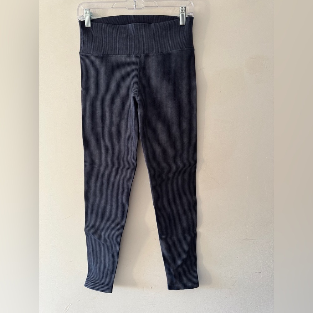 OFFLINE By Aerie Seamless Washed Rib High‎ Waisted Legging Blue 7/8 Length